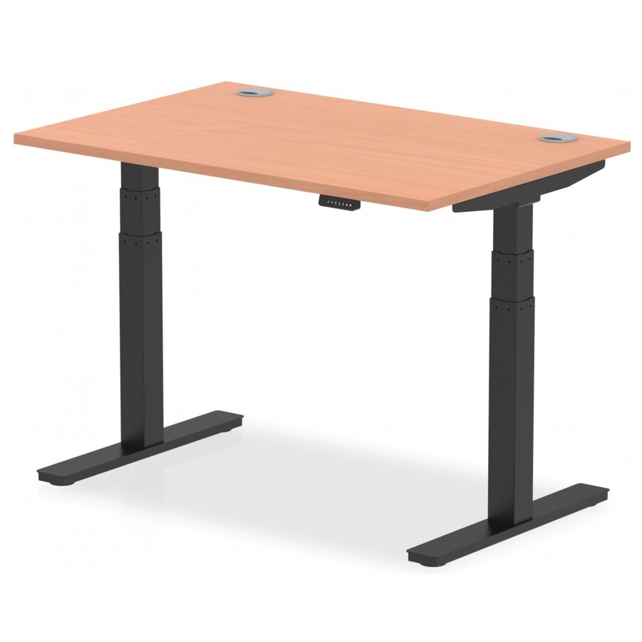 Rayleigh Air Height Adjustable Sit Stand Desk With Cable Ports